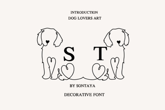 Artful Fonts for Dog Loving Designers