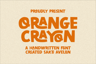 Orange Crayon Font: Creative Handwriting Ideas