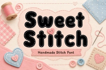 Sweet Stitch Font: Creative Text & Design Projects