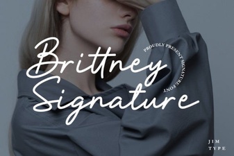 Brittney Signature Fonts for Modern Design Projects