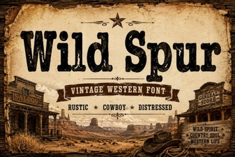 Wild Spur Font: Creative Typography for Bold Designs